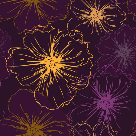 Floral seamless pattern for your design and decorationのイラスト素材