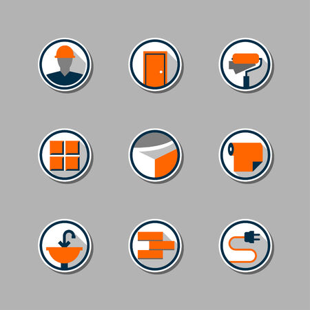 Set of repair icons for your design. Vector illustrationのイラスト素材