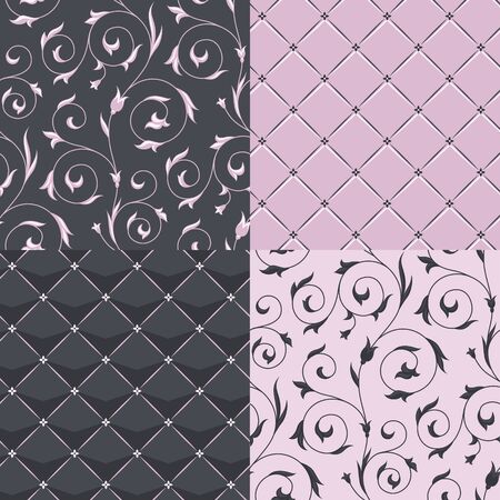 Set of modern art style seamless patterns for your design and decorationのイラスト素材