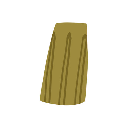 Hand drawn vase for flowers, cartoon flat vector illustration isolated on white background. Home decor element. Cute plant pot.のイラスト素材