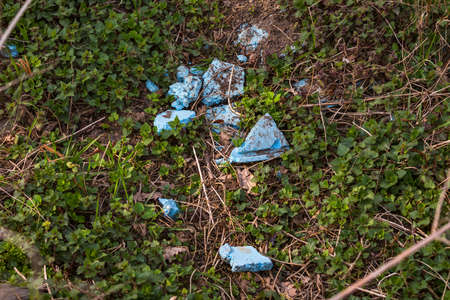 Carelessly discarded is harmful to our environmentの写真素材