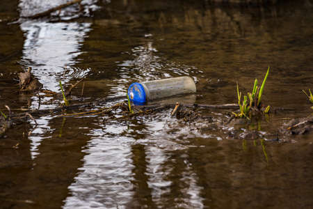 Plastic pollution is a major threat to our futureの写真素材