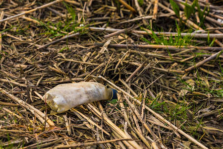 Garbage in nature is a danger to our living spaceの写真素材