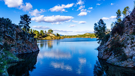 Embalse de Camarillasの写真素材