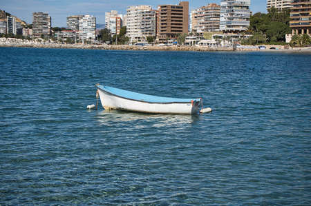 boats on the beach, located in Alicante, Spain. Viewの写真素材