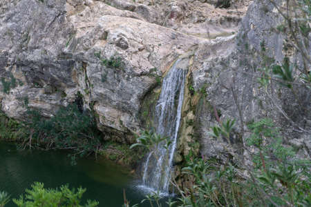 Barranc de l'Encantada, natural park located in the province of alicante, spain. Viewの写真素材