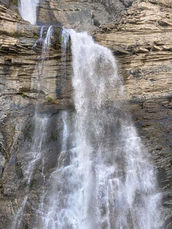 Sorrosal in the town of Broto, in the Aragonese Pyrenees, located in Huesca, Spain. viewの写真素材
