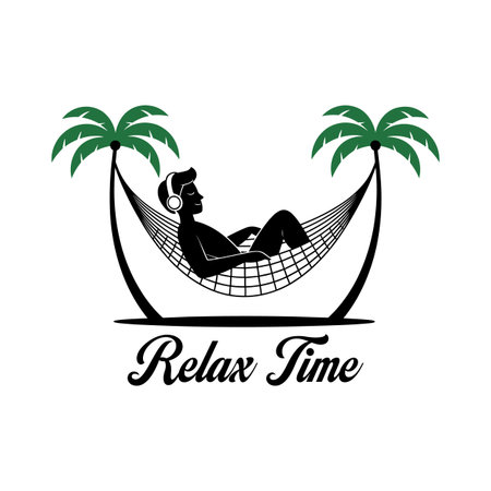 Relax time design over white background, vector illustration. Eps 10.のイラスト素材