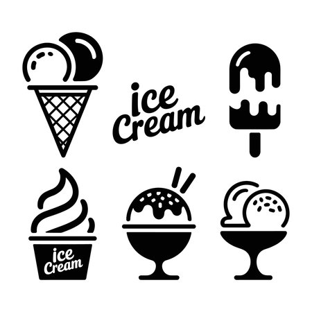 ice cream design, vector illustration eps10 graphic. ice cream iconのイラスト素材