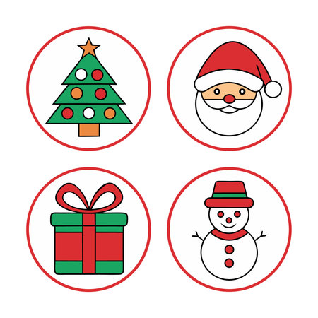 christmas icons design, vector illustration eps10 graphicのイラスト素材