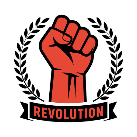 Protest design over white background, vector illustration eps10.