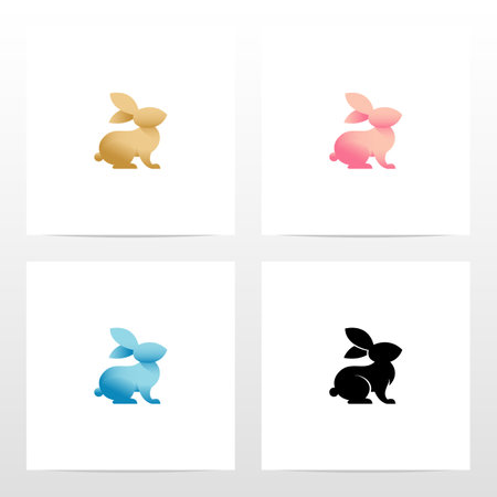 Illustration Of Rabbit Logo Designのイラスト素材