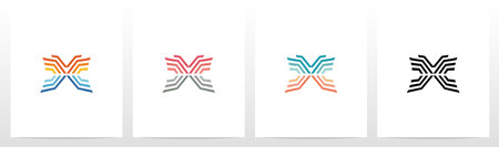 Simple Digital Butterfly Logo Designのイラスト素材