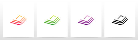 Steps On Letter Logo Design Dのイラスト素材