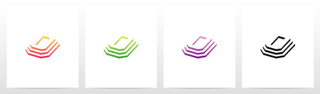 Steps On Letter Logo Design Oのイラスト素材