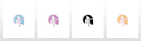 Abstract Building On Letter Logo Design Gのイラスト素材