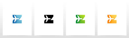 Aeroplane On Letter Logo Design Zのイラスト素材