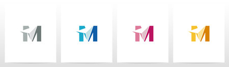 Arrowhead On Letter Logo Design Mのイラスト素材