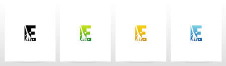 Broom On Letter Logo Designのイラスト素材