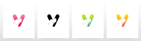 Dog On Letter Logo Design Vのイラスト素材