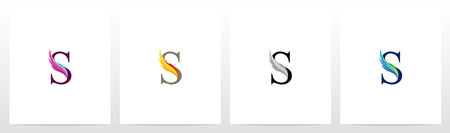 Feather On Letter Logo Design Sのイラスト素材