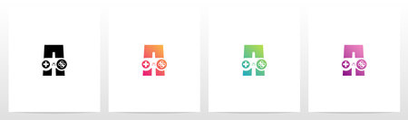 Game Controller On Letter Logo Design Aのイラスト素材