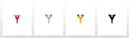 Key On Letter Logo Design Yのイラスト素材
