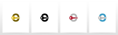 Key On Letter Logo Design Oのイラスト素材
