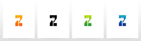 Power Plug On Letter Logo Design Zのイラスト素材