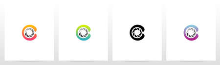 Shutter On Letter Logo Design Cのイラスト素材