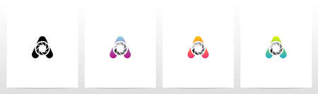 Shutter On Letter Logo Design Aのイラスト素材