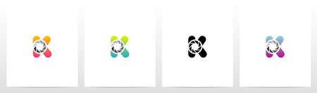 Shutter On Letter Logo Design Kのイラスト素材