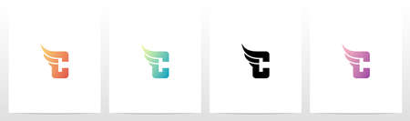 Small Wing On Letter Logo Design Cのイラスト素材