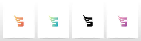 Small Wing On Letter Logo Design Sのイラスト素材
