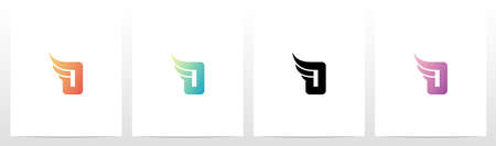 Small Wing On Letter Logo Design Oのイラスト素材