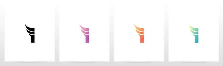 Small Wing On Letter Logo Design Iのイラスト素材