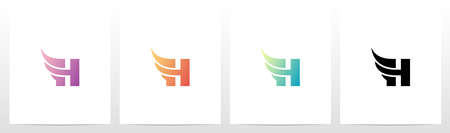 Small Wing On Letter Logo Design Hのイラスト素材