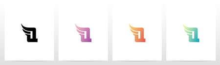 Small Wing On Letter Logo Design Qのイラスト素材