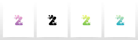 Soap Bubble On Letter Logo Design Zのイラスト素材