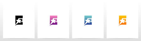 Star On Letter Logo Design Eのイラスト素材