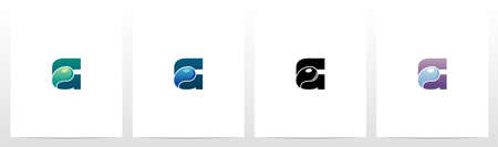 Waterdrop On Letter Logo Design Gのイラスト素材