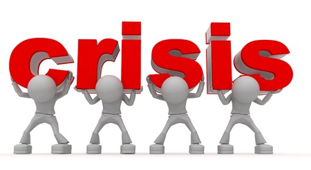 people much gravely stand up and about while on they press crisisの写真素材