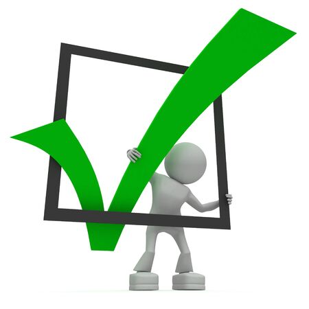 Persons have done positive choiceの写真素材