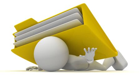 Help! Too much worksの写真素材