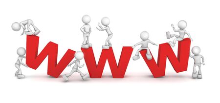 World Wide Web. 3d image isolated on white background.の写真素材