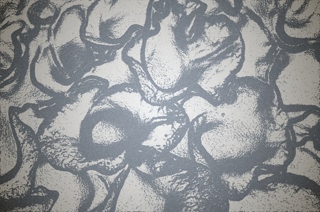 Abstract background of desaturated curvy organic shapesの写真素材