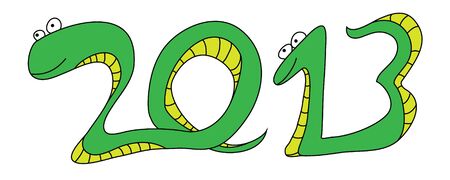 Snake New Year 2013のイラスト素材