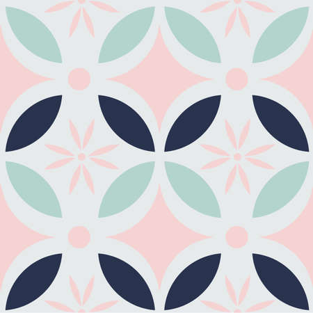 Seamless pattern inspired by Javanese Batik Kawung.のイラスト素材