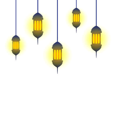 Vector illustration of lantern or lampのイラスト素材