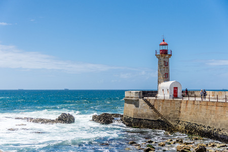 Lighthouse in Porto - Portugalのeditorial素材